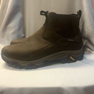 Merrell Vibram Men's Dark Brown Outdoor Waterproof Slip-On Boots